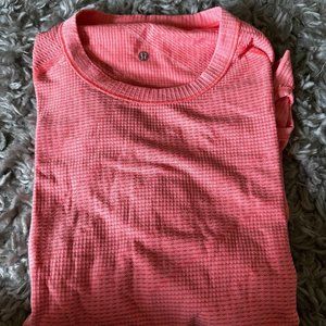 orange lululemon long sleeve